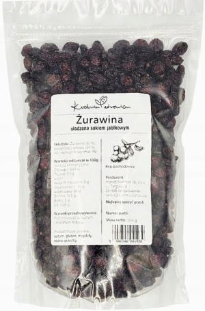 Żurawina KUCHNIA ZDROWIA 1KG Bez dodatku cukru