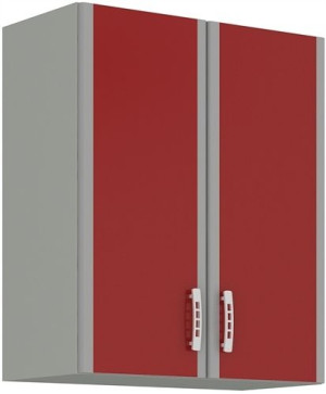 Szafka Górna Etna 60 G-72 2f Szary/bordo