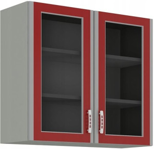 Szafka Górna Etna 80 Gs-72 2f Szary/bordo