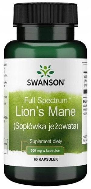 Swanson Lion's mane Soplówka jeżowata 60k. Pamięć