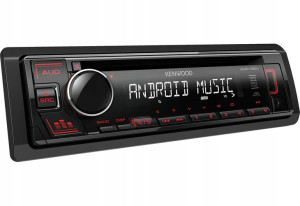 Kenwood Kdc-130ur Radio Cd/mp3/usb/aux Czerwone