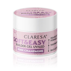 Claresa Żel budujący SOFT&EASY builder gel pink champagne 12g