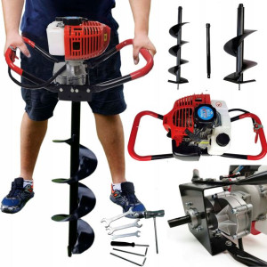 Wiertnica Glebowa Świder Spalinowy+ Fi 20+30+50cm