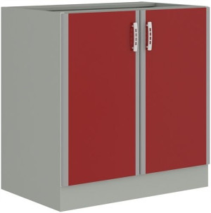 Szafka Dolna Etna 80 D 2f Szary/bordo