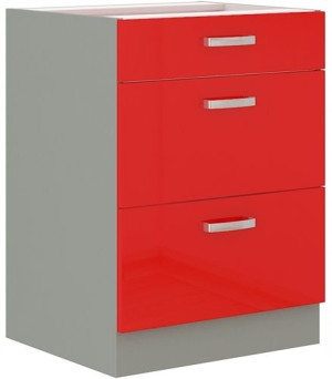 Szafka Dolna Red 60 D 3s Czerwony Połysk