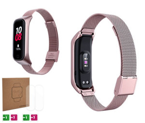 PASEK METALAOWY do Samsung Galaxy Fit 2 + FOLIA