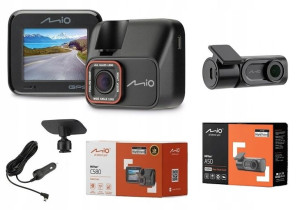 Wideorejestrator Mio Mivue C580 + A50, Zestaw Dual
