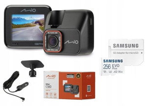 Wideorejestrator Mio Mivue C580 Kamera+karta 256gb