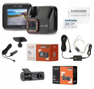 Wideorejestrator Mio Mivue C580+a50+smartbox+256gb