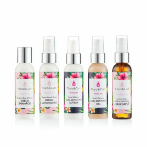 Zestaw do Włosów Flora & Curl Mini Essentials (5 pcs)
