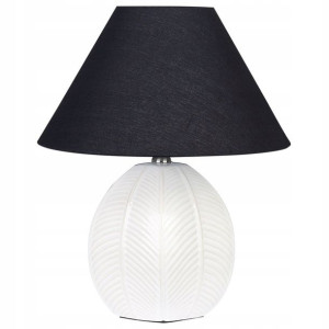 Lampa stołowa ceramiczna beżowa CADENA Lumarko!