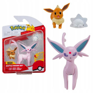 Pokemon 3 Figurki Bitewne Eevee Espeon Snom Zestaw