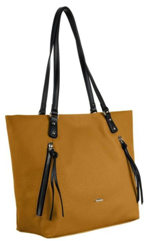 Lekka torebka damska typu tote bag z zewnętrznymi kieszonkami — David Jones