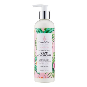 Odżywka Regenerująca Flora & Curl Hydrate Me Miód Woda różana (300 ml)