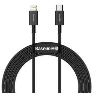 Kabel USB-C do Lightning Baseus Superior Series, 20W, PD, 2m (czarny)