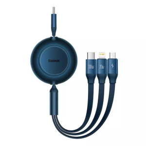 Kabel USB-C 3w1 Baseus Bright Mirror 4, micro USB / Lightning / USB-C,