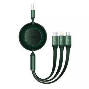Kabel USB 3w1 Baseus Bright Mirror 3, micro USB / Lightning / USB-C, 66W
