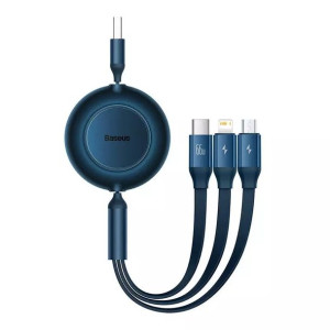 Kabel USB 3w1 Baseus Bright Mirror 3, micro USB / Lightning / USB-C, 66W