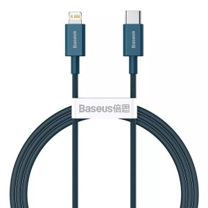 Kabel USB-C do Lightning Baseus Superior Series, 20W, PD, 1m (niebieski)