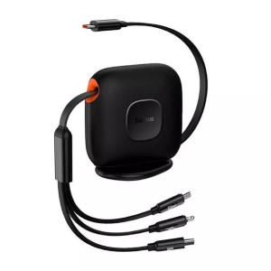 Kabel USB-C Baseus Traction 3w1 USB-C / Lightning / Micro 100W 1.7m czarny