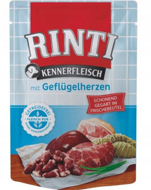 Rinti Kennerfleisch Saszetka 400g Serca Drobiowe