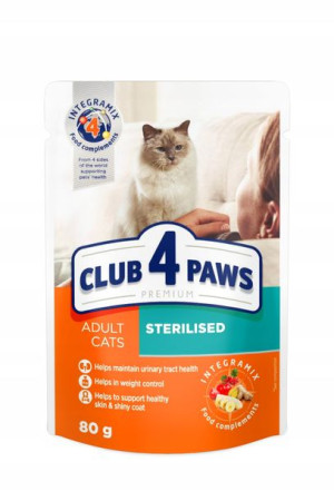 Club 4 Paws Kot Sterilised 80g