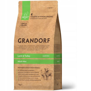 Grandorf-lamb&turkey Adult Mini Breed 1kg