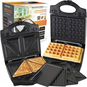Opiekacz Uniwersalny 3w1 Mocny Grill Domowy 700w