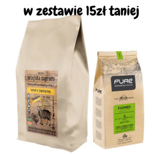 Wiejska Zagroda Indyk z Jagnięciną 20kg + PURE Farmer adult Lamb 2kg