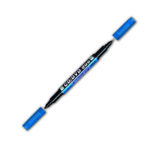 Marker wodoodporny premium duo niebieski