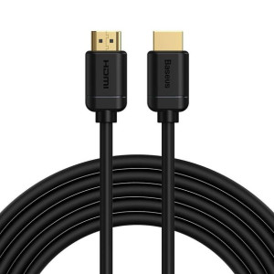 Kabel HDMI 2.0 Baseus, 4K 30Hz, 3D, HDR, 18Gbps, 5m (czarny)