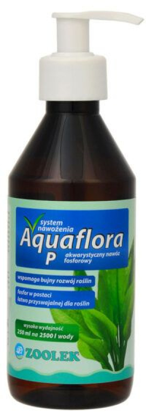 ZOOLEK AQUAFLORA P 250ML - Nawóz fosforowy dla roślin akwariowych