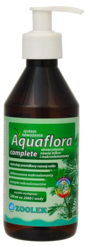 ZOOLEK AQUAFLORA COMPLETE 250ML - Nawóz dla roślin akwariowych