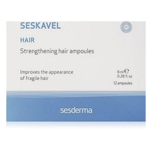 Ampułki przeciw Wypadaniu Włosów Seskavel Growth Sesderma (12 x 8 ml)