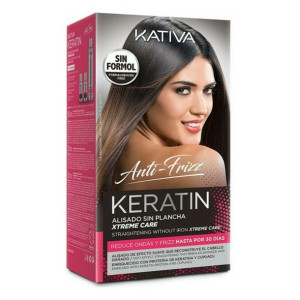Zabieg do prostowania włosów Keratin Anti-frizz Xtrem Care Kativa (3 pcs)