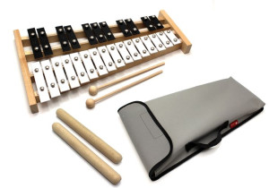 DZWONKI Chromatyczne CYMBAŁKI + POKROWIEC + Klawes szary