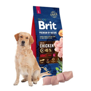 Karma Brit Sucha z Kurczakiem Rasy Duże 15kg