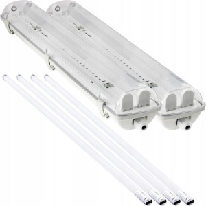 2x Oprawa Hermetyczna 60cm + Świetlówki LED OSRAM2