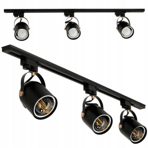 Zestaw Szynoprzewód 1m + 3x Reflektor LED E27