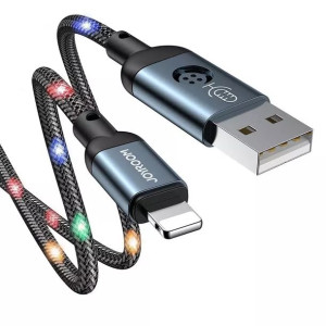 Joyroom wytrzymały kabel przewód USB - Lightning z reagującym na dźwięk