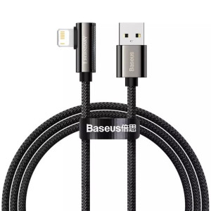 Baseus Legendary kątowy nylonowy kabel przewód USB - Lightning dla graczy
