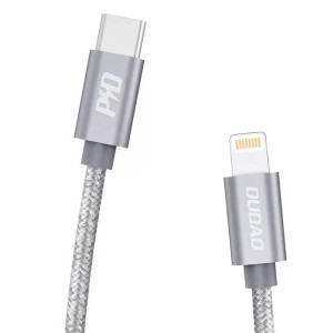 Dudao kabel przewód USB Typ C - Lightning Power Delivery 45W 1m szary