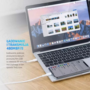 Uniwersalny kabel BASEUS USB-C do Lightning PD 1m