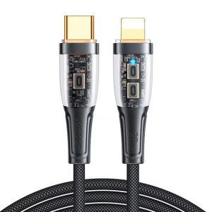 Joyroom kabel szybko ładujący z inteligentnym wyłącznikiem USB-C - Lightnin