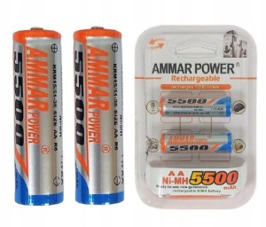 Akumulatorki Baterie Bateria Aa 5500mah R6 2szt
