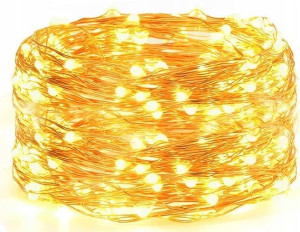 Lampki Druciki 20 Led Na Baterie Białe Ciepłe