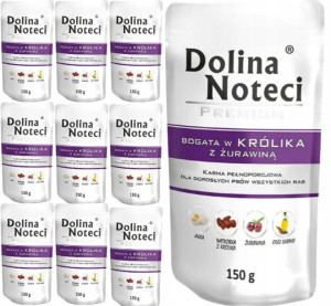 DOLINA NOTECI PREMIUM Psa Królik 10x150g ZESTAW