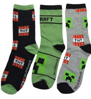 Skarpetki dziecięce 31/34 MINECRAFT 3 Pak