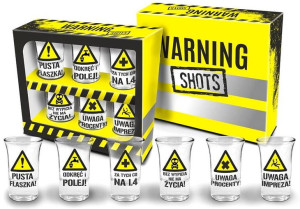 Zestaw 6 Kieliszków 3,5Cl - Warning Shots