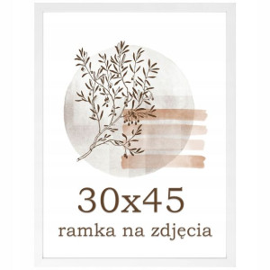 Ramka na zdjęcia 30x45 ramki biała rama foto